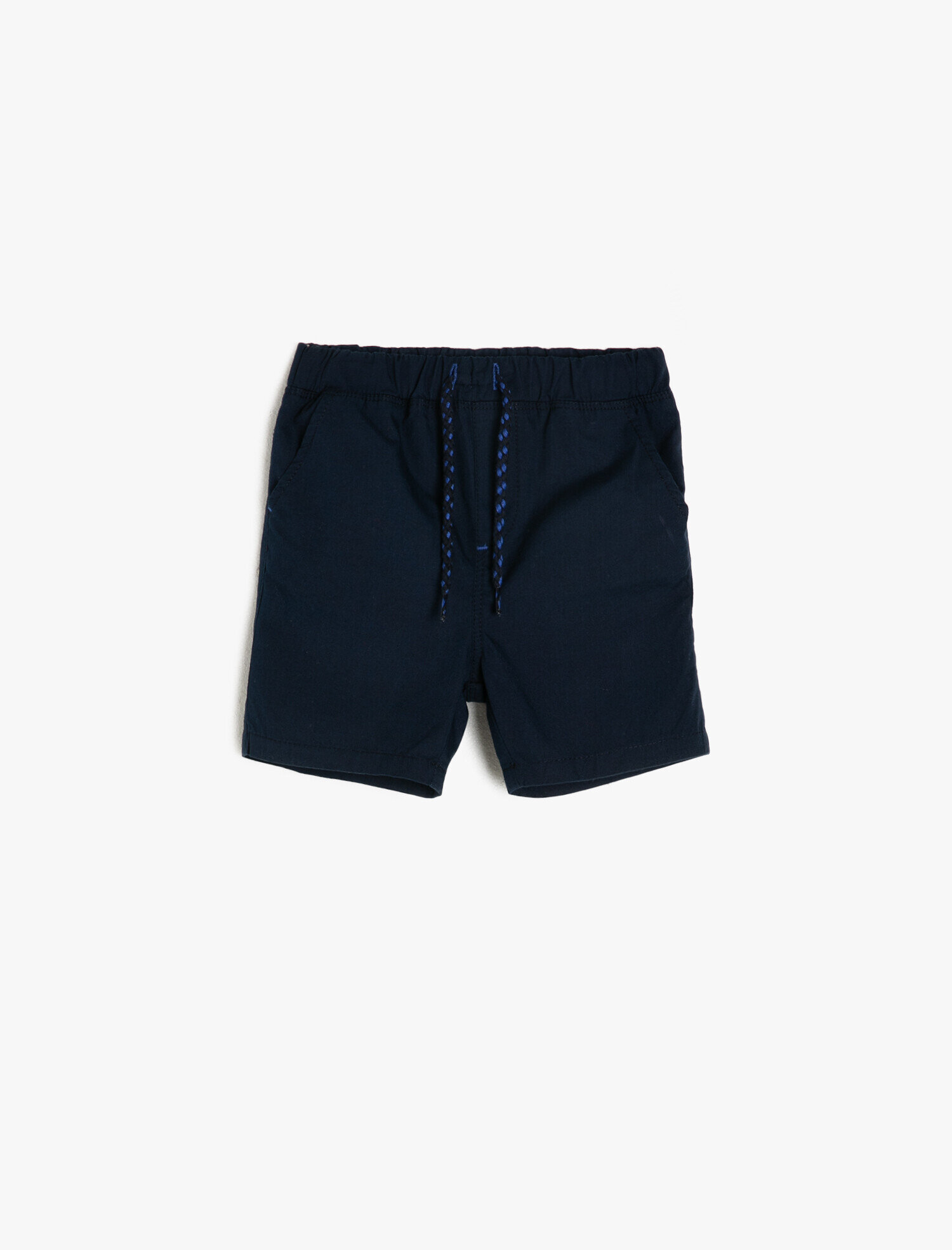  Erkek Bebek Basic Şort Cepli Beli Bağlamalı Pamuklu