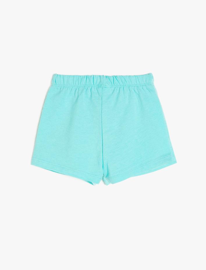 Kız Bebek Baskılı Şort