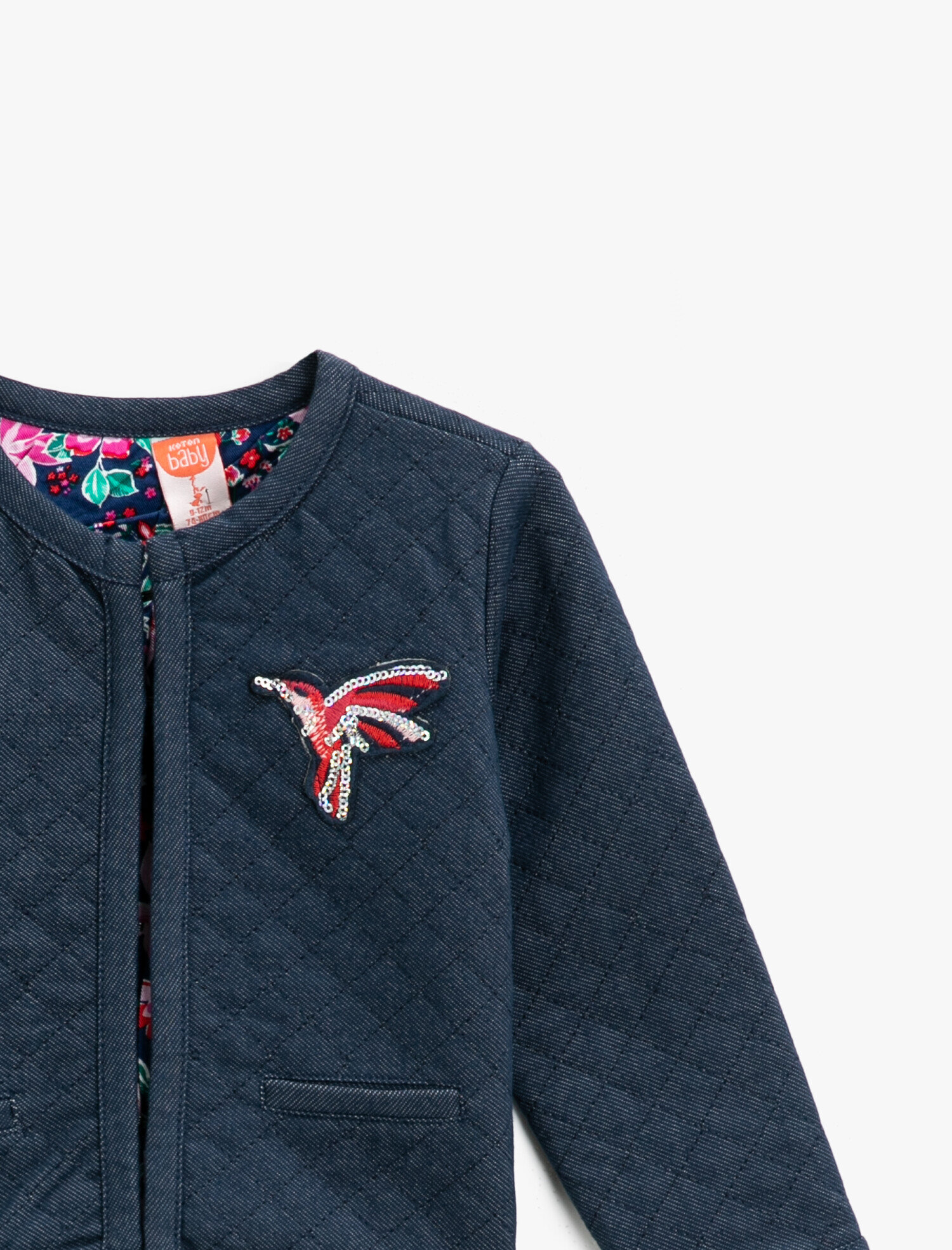 Kız Bebek Pul Detaylı Mont