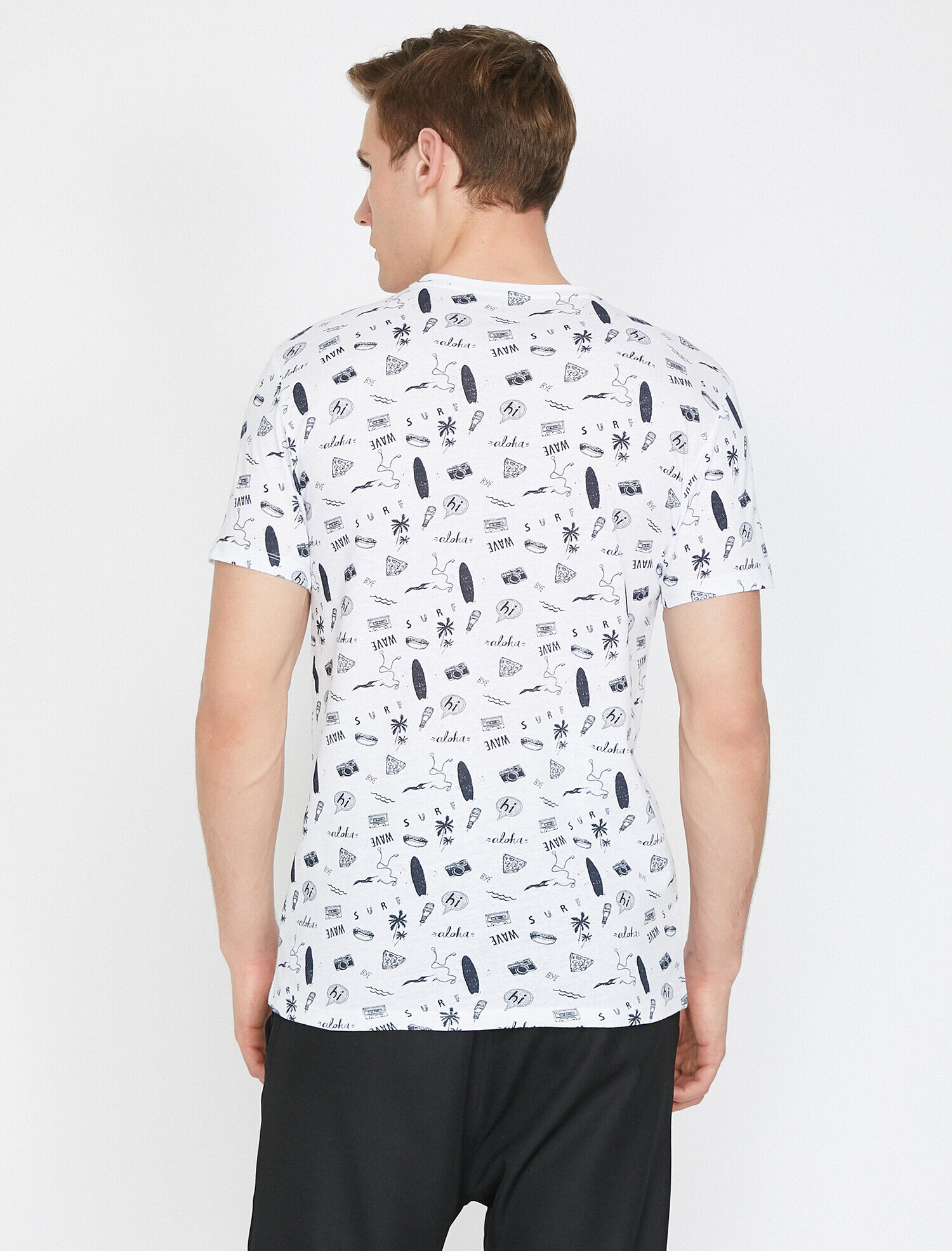   Baskılı Tişört Kısa Kollu