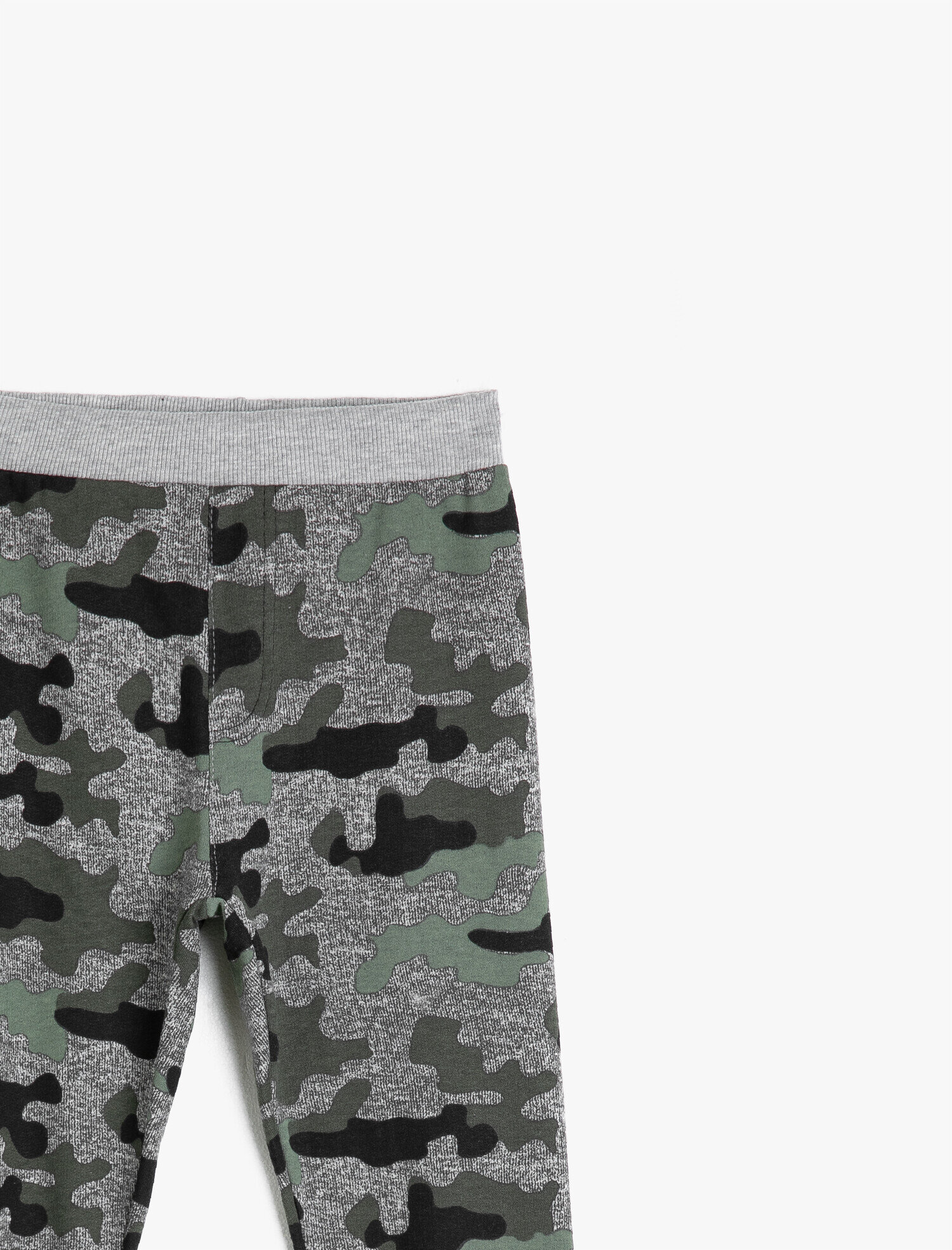  Erkek Çocuk Normal Bel Kamuflaj Desenli Eşofman Altı