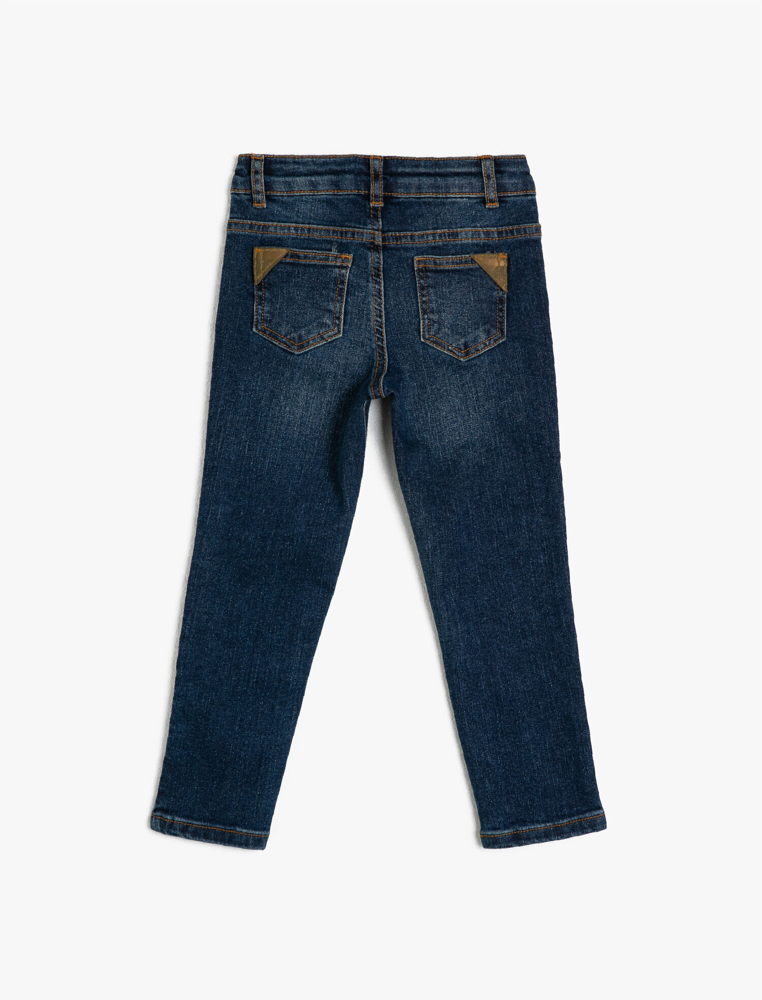 Erkek Çocuk Kot Pantolon Dar Paça Pamuklu Cepli - Slim Jean