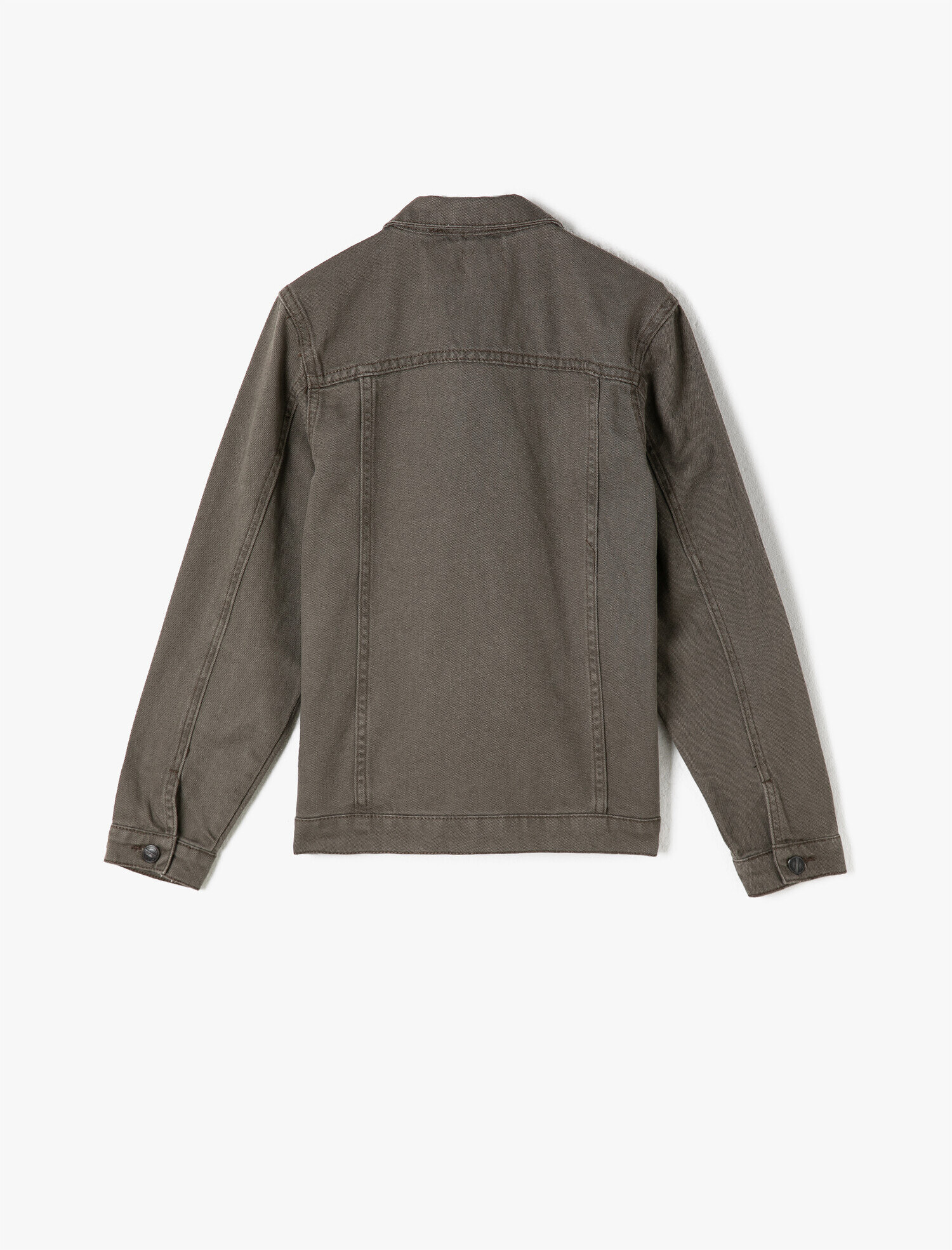  Erkek Çocuk Klasik Yaka Pamuklu Düğmeli Cepli Jean Ceket