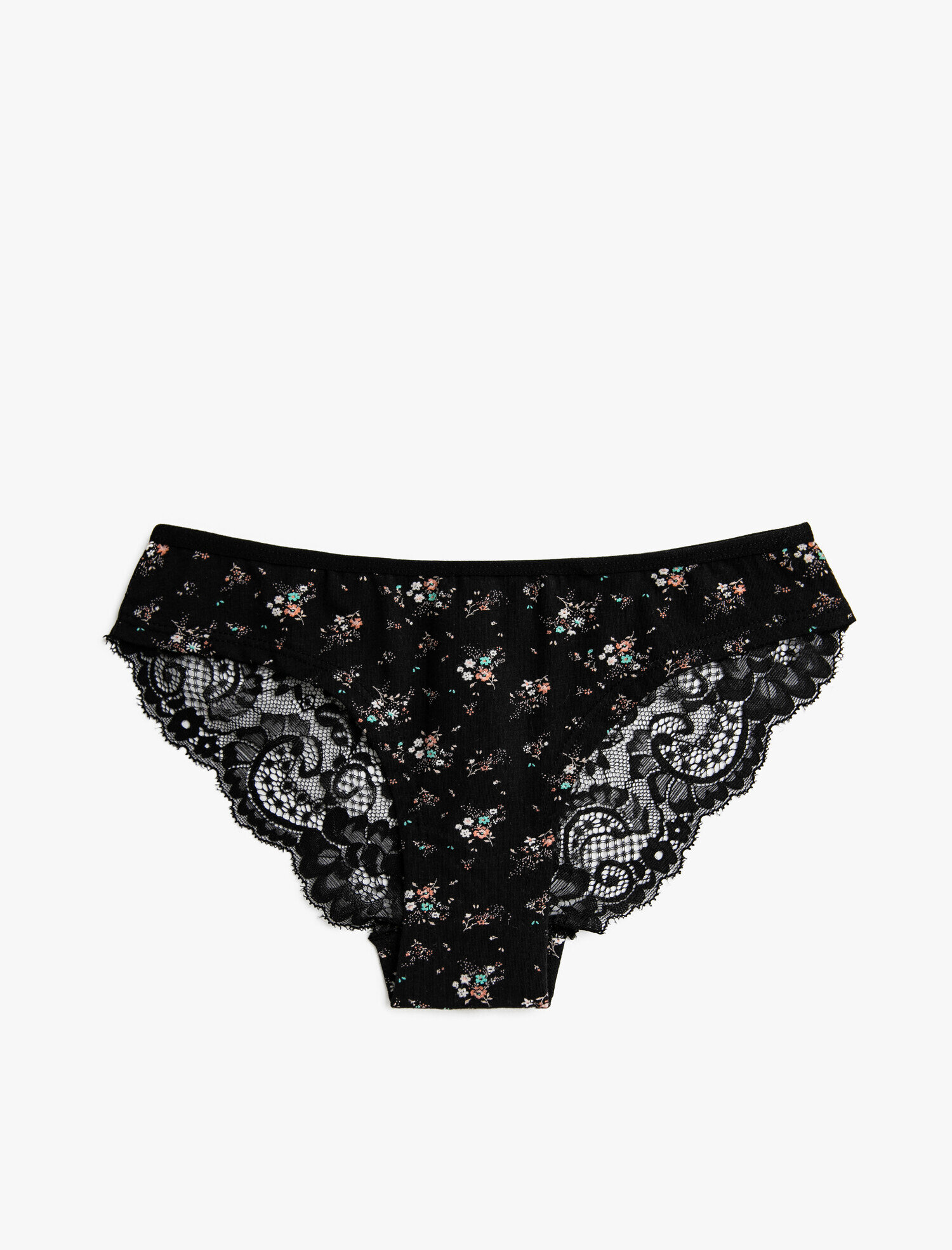   Pamuklu Çiçek Desenli Brazilian Külot