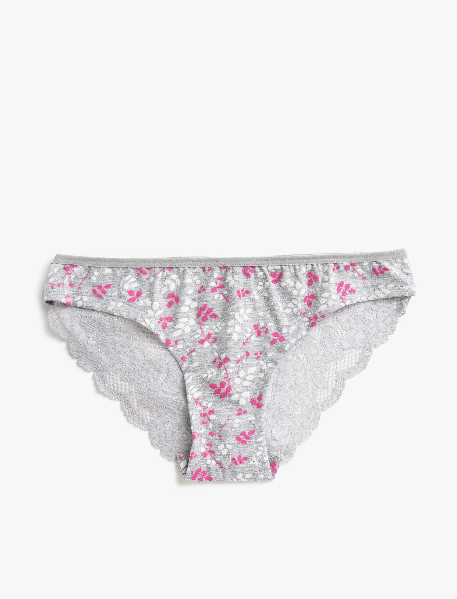   Pamuklu Çiçek Desenli Brazilian Külot