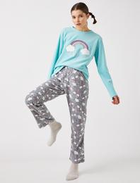 Polar Nakış Detaylı Pijama Takımı