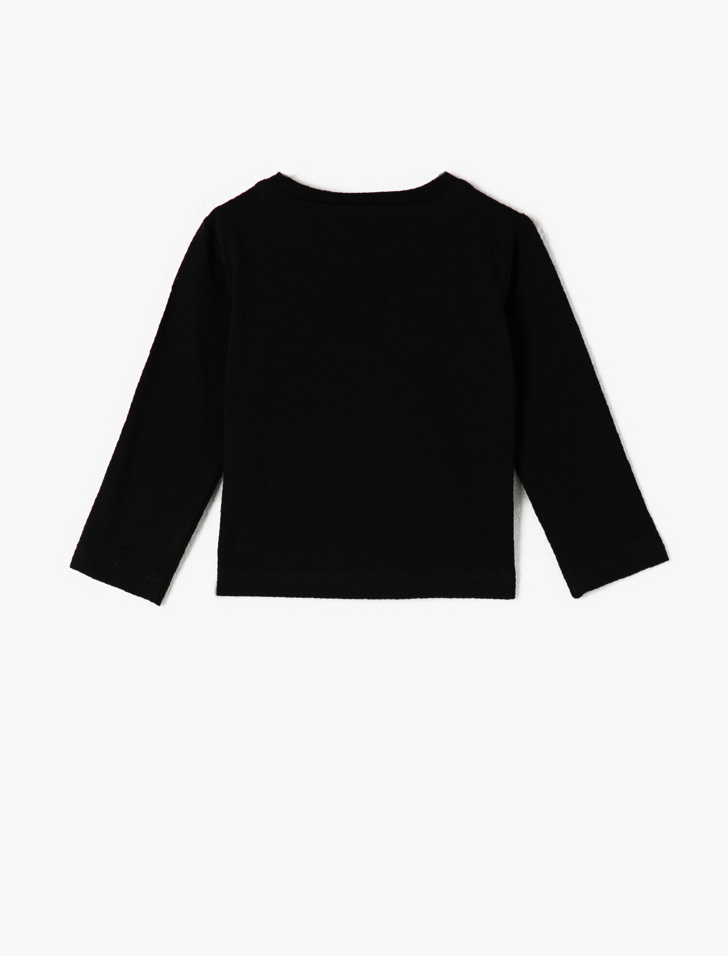  Erkek Bebek Baskılı Tişört Uzun Kollu Bisiklet Yaka