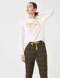 Pamuklu Baskılı Pijama Takımı