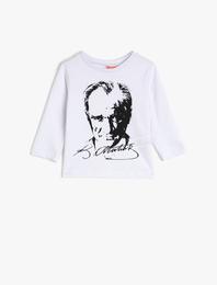 Atatürk Baskılı Tişört Pamuklu