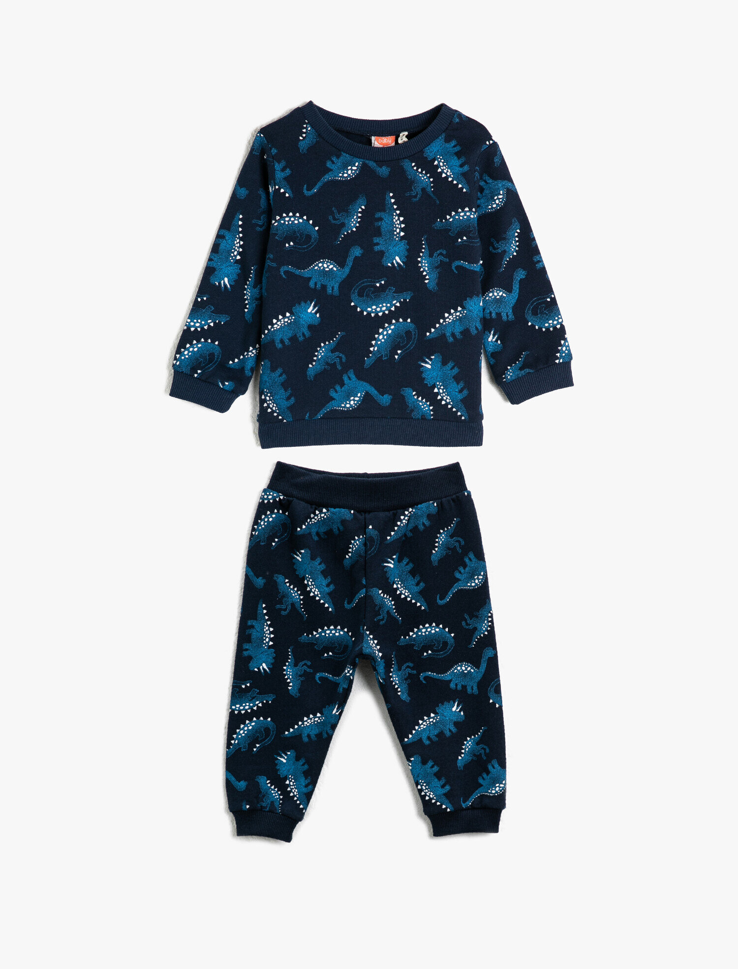 Erkek Bebek Pamuklu Baskılı Normal Bel Eşofman Altı