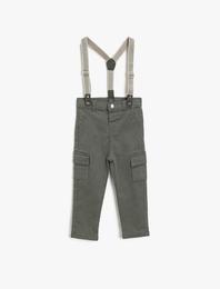 Jogger Pantolon Cepli Pamuklu