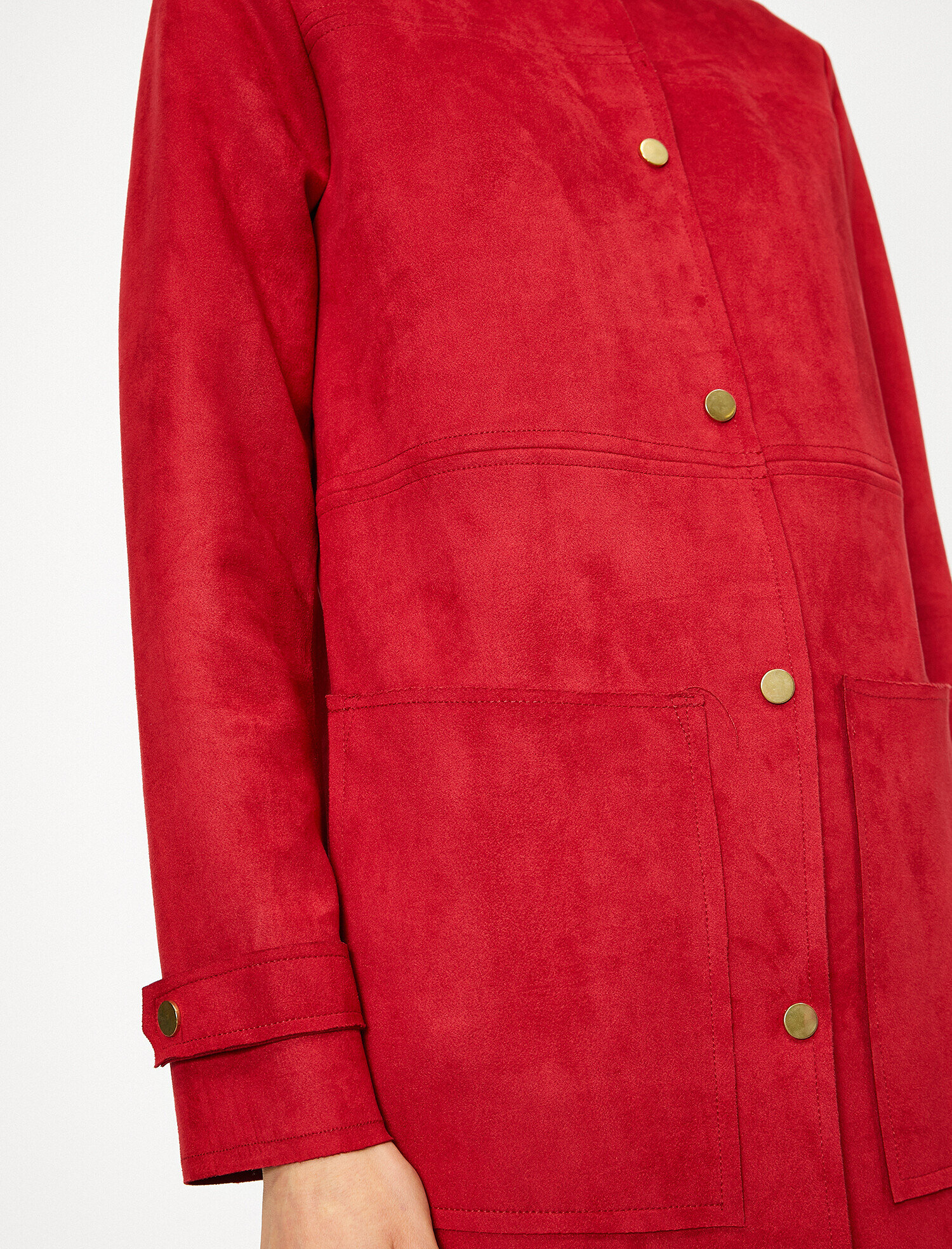   Cep Detaylı Trençkot