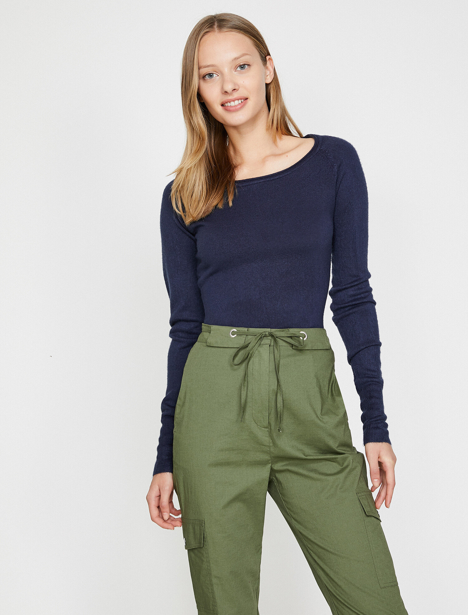   Bisiklet Yaka Triko Kazak