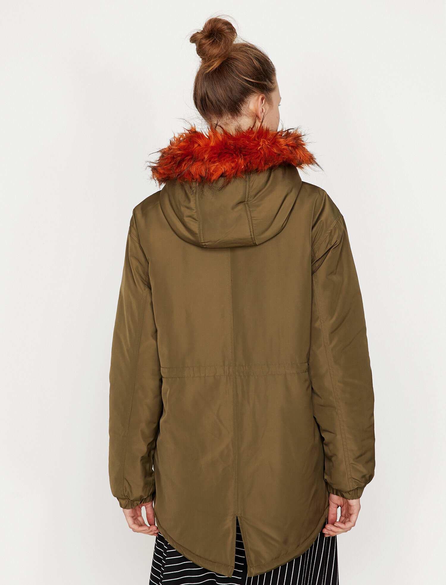   Suni Kürk Kapüşonlu Parka