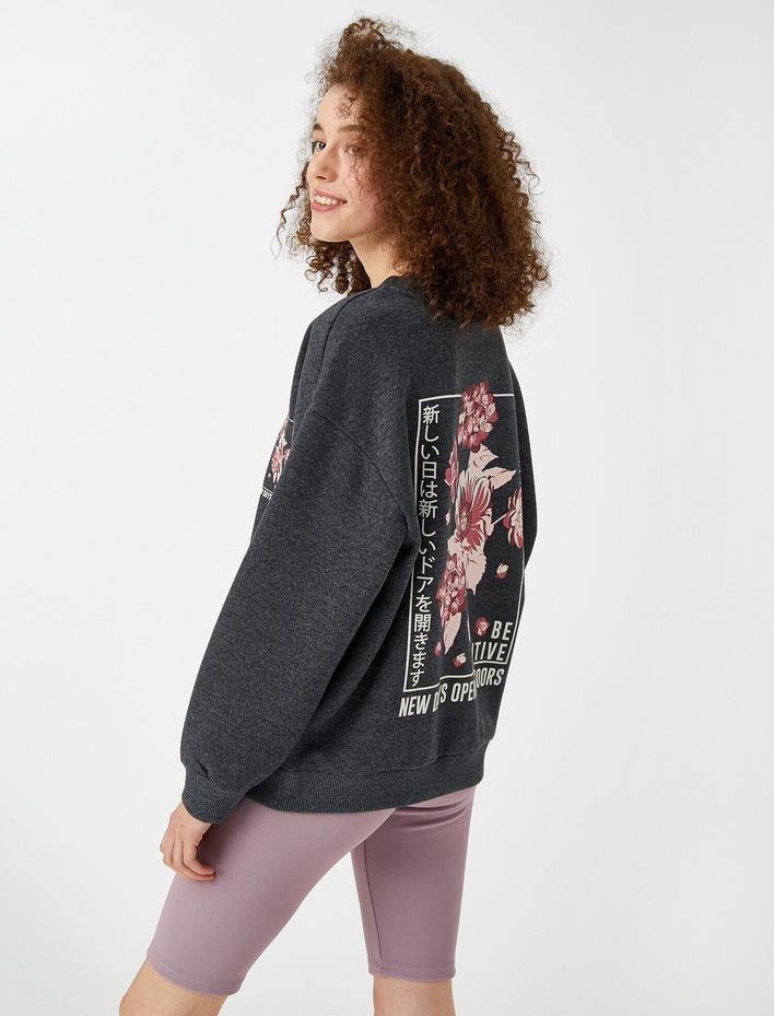  Baskılı Sweatshirt