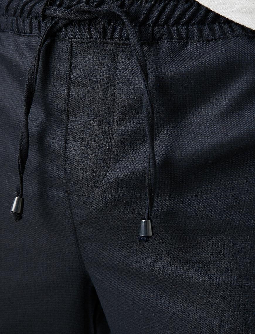   Tapared Fit Pantolon Cepli Belden Bağlamalı