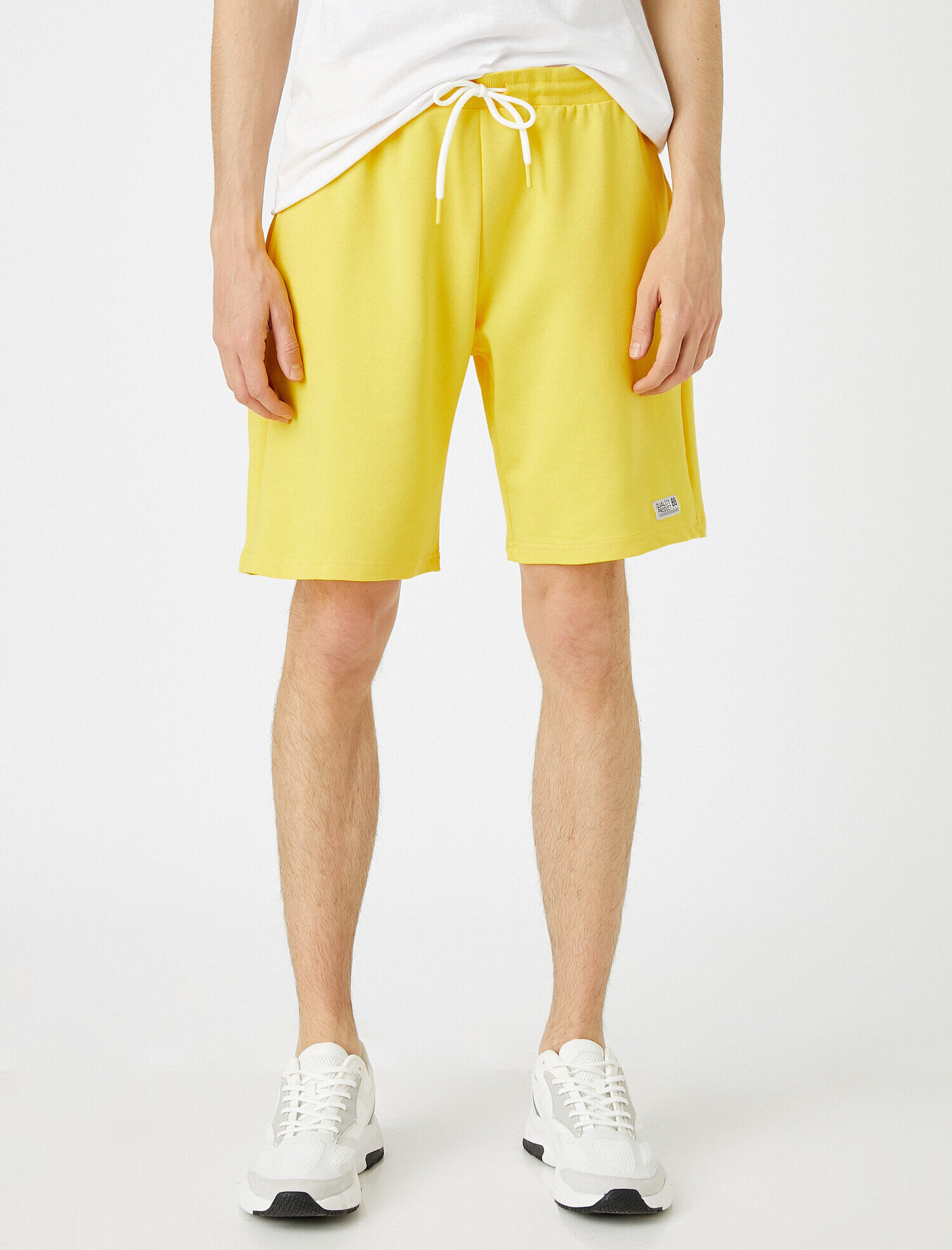 Basic Şort Cepli Pamuklu Belden Bağlamalı