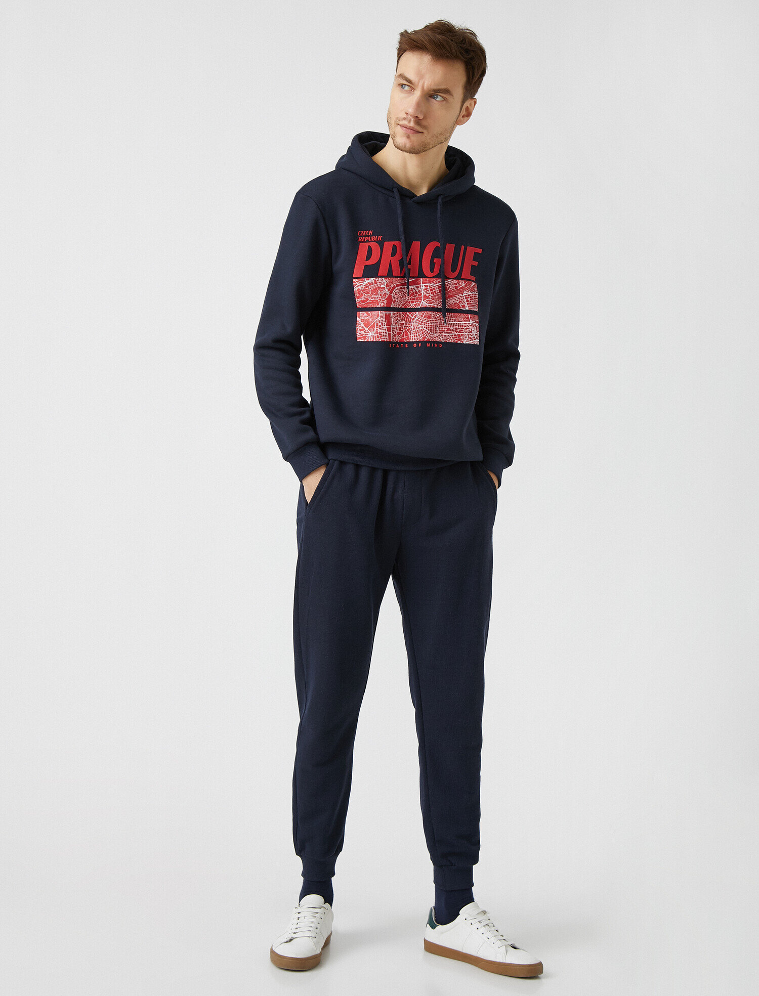   Beli Bağlamalı Basic Pamuklu Jogger Eşofman Altı