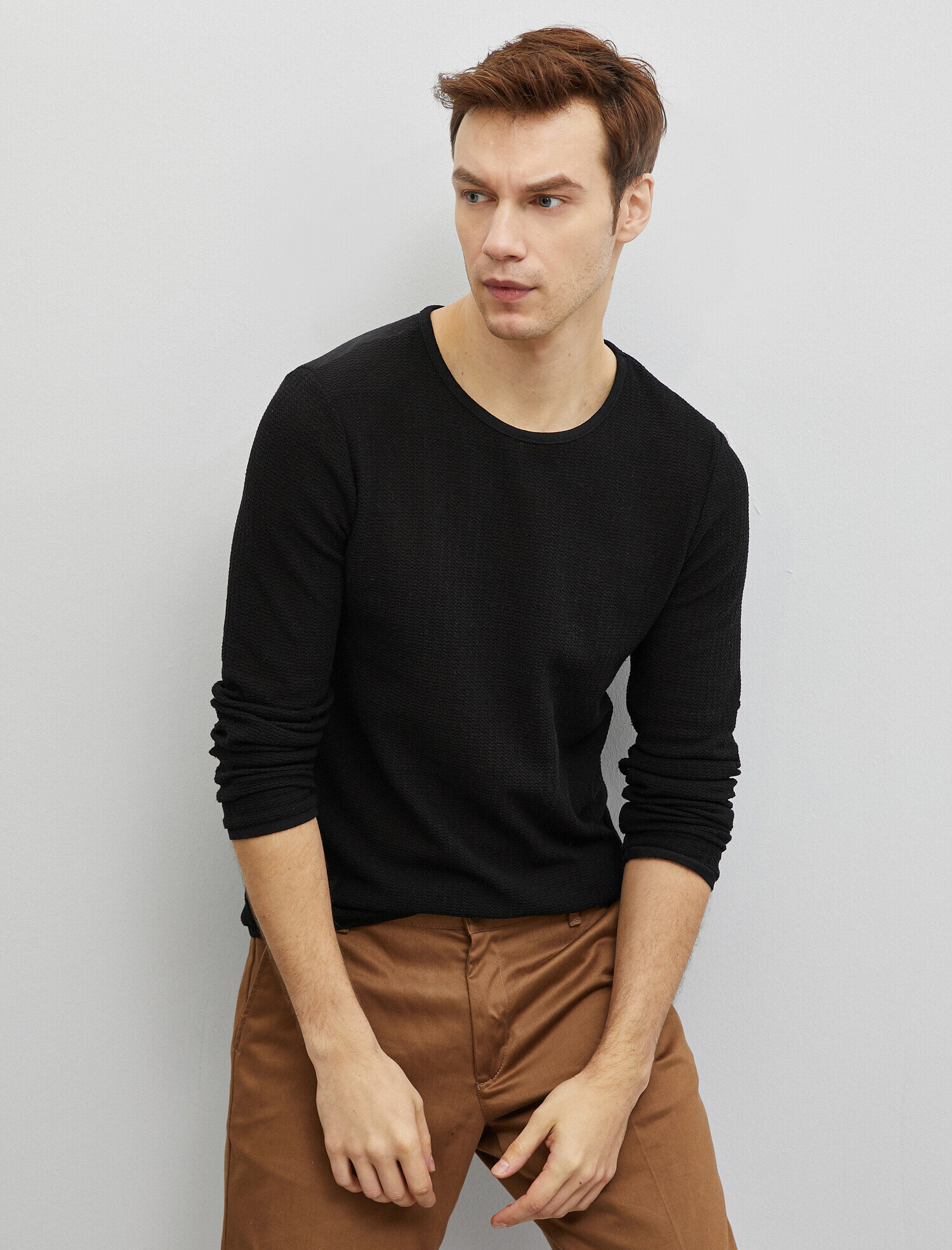   Basic Pamuklu Uzun Kollu Kazak