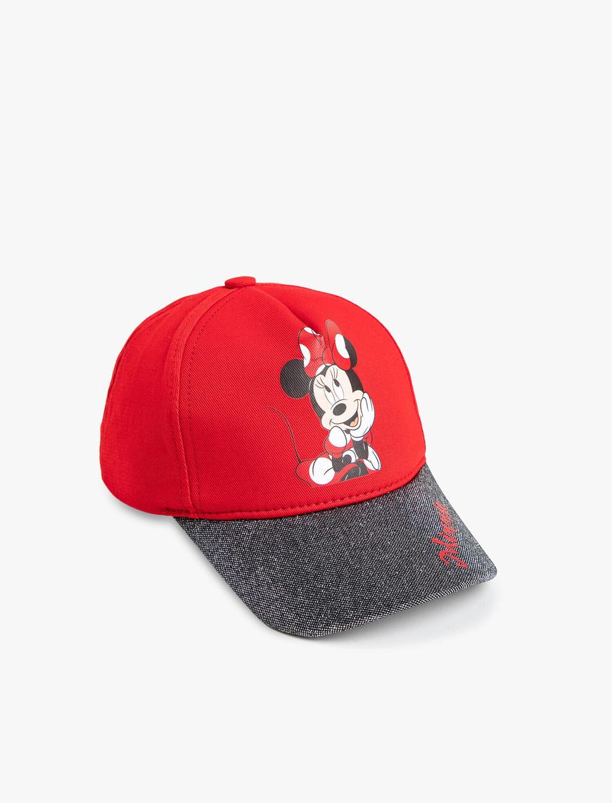 Kız Çocuk Minnie Mouse Kep Şapka Lisanslı
