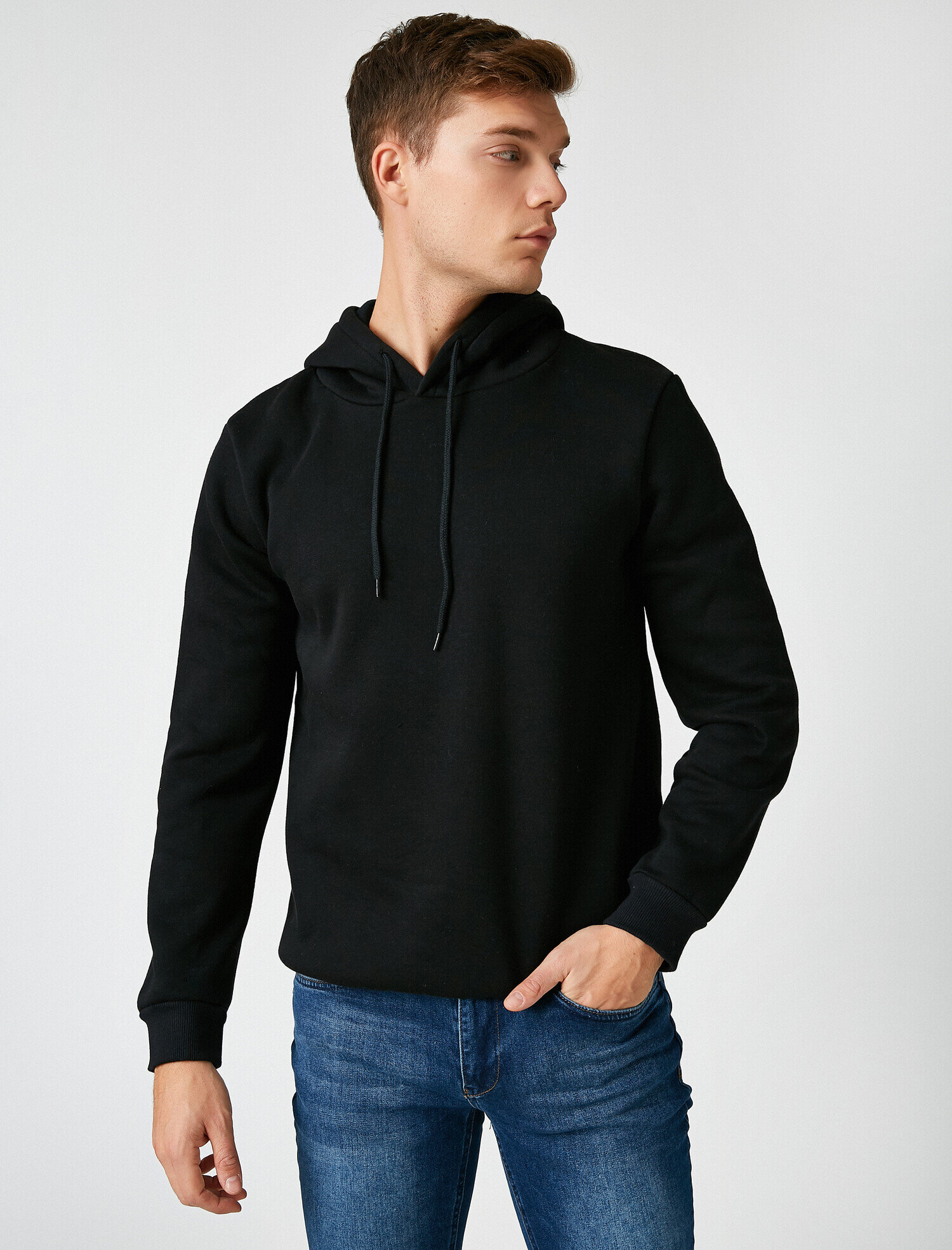   Kapüşonlu Uzun Kollu Sweatshirt