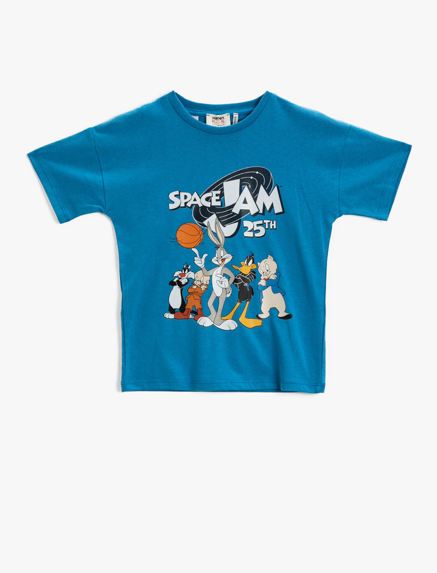  Erkek Çocuk Space Jam Lisanslı Tişört Pamuklu