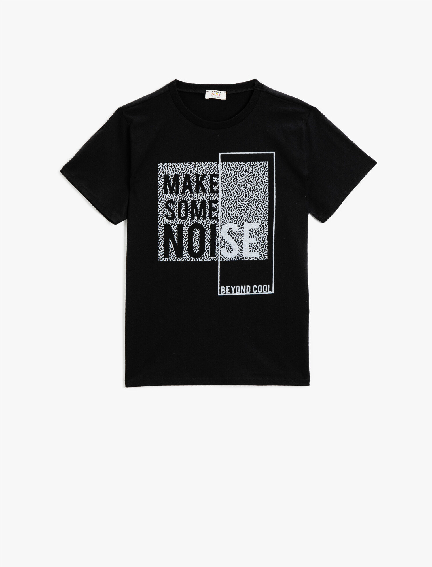  Erkek Çocuk Yazılı Tişört Pamuklu Kısa Kollu Bisiklet Yaka