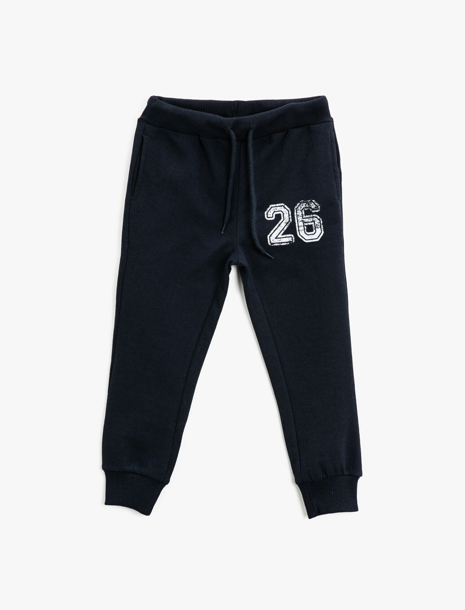  Erkek Çocuk Beli Bağlamalı Baskılı Jogger Eşofman Altı