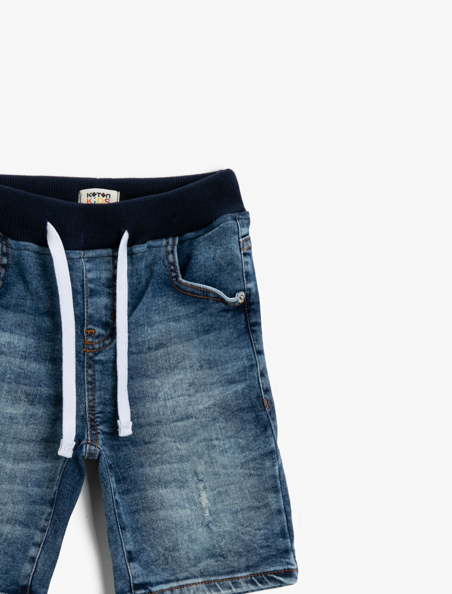  Erkek Çocuk Belden Bağlamalı Şort Pamuklu