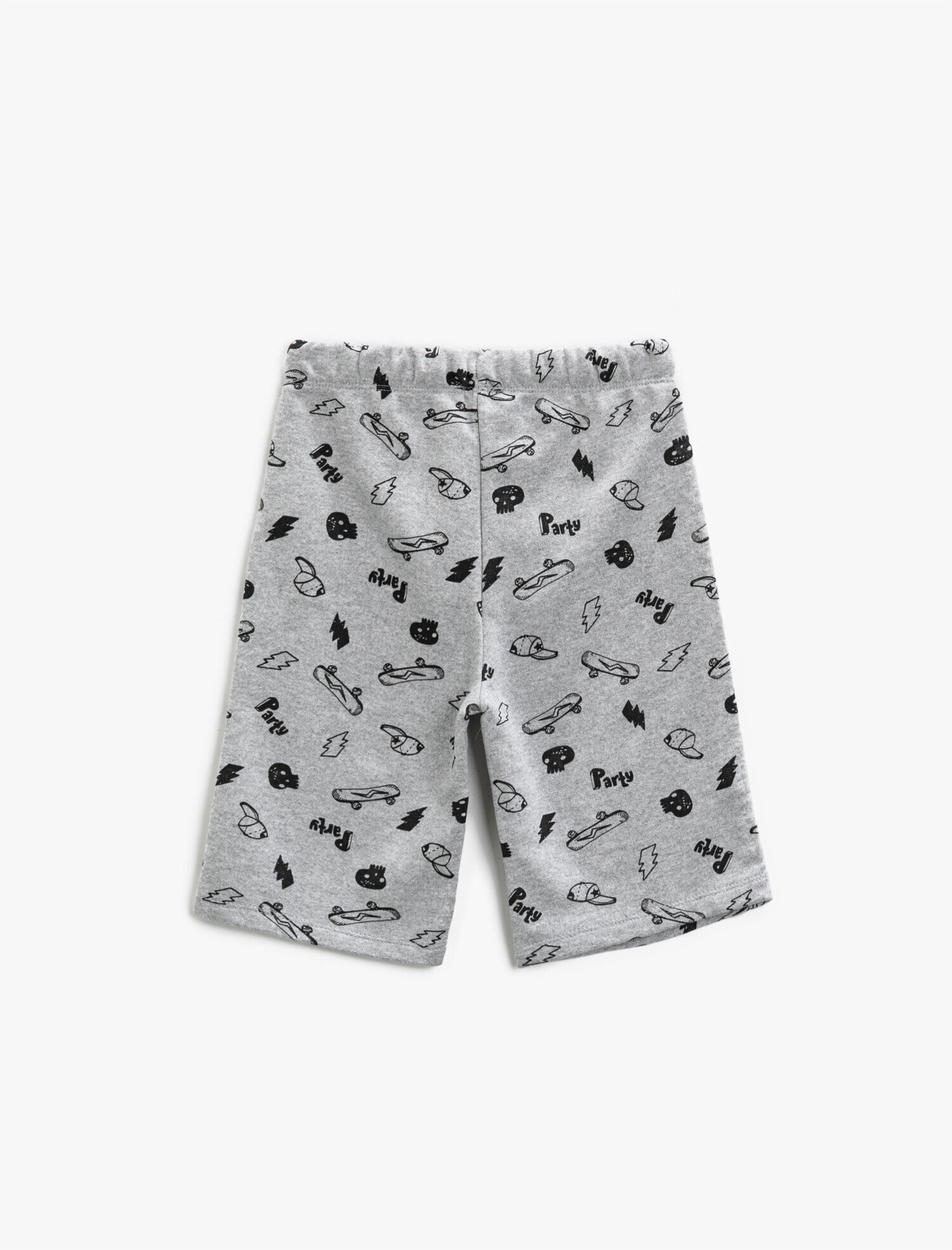  Erkek Çocuk Baskılı Şort Belden Bağlamalı