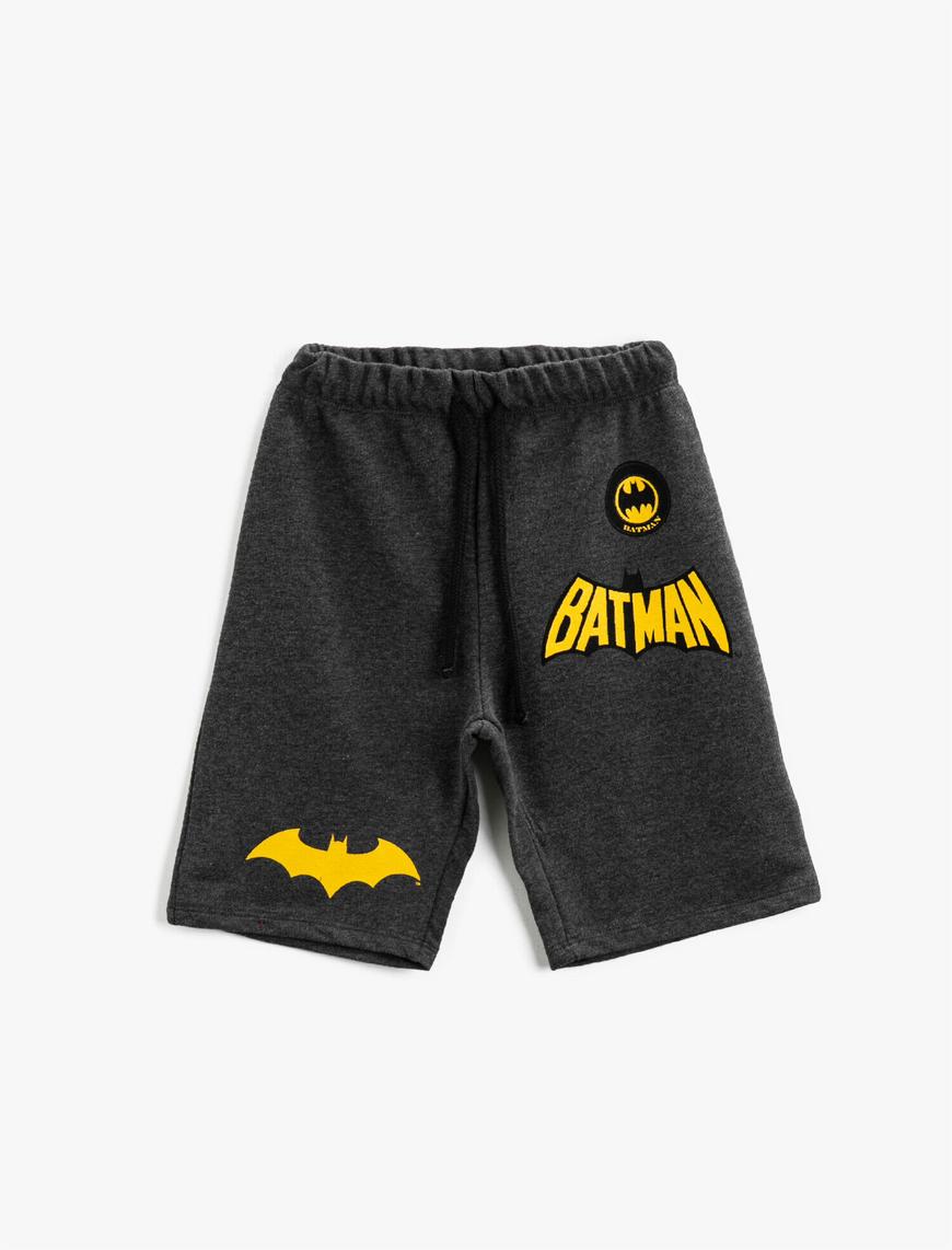 Siyah Erkek Çocuk Batman Şort Lisanslı Baskılı 1YKB46741TK | Koton