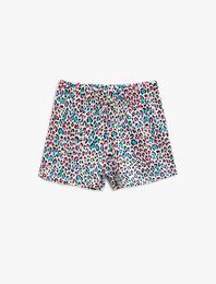 Desenli Şort Pamuklu