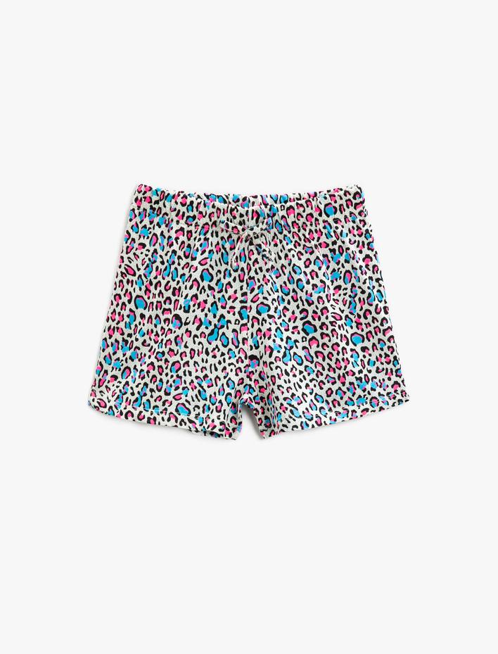 Kız Çocuk Desenli Şort Pamuklu