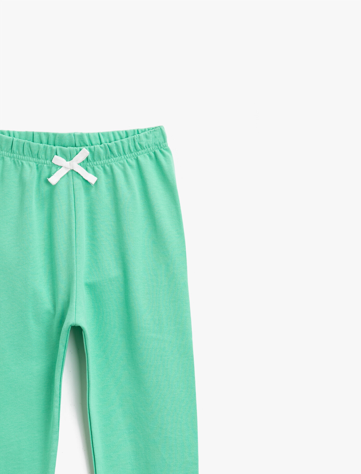  Kız Çocuk Pamuklu Beli Lastikli Basic Eşofman Altı