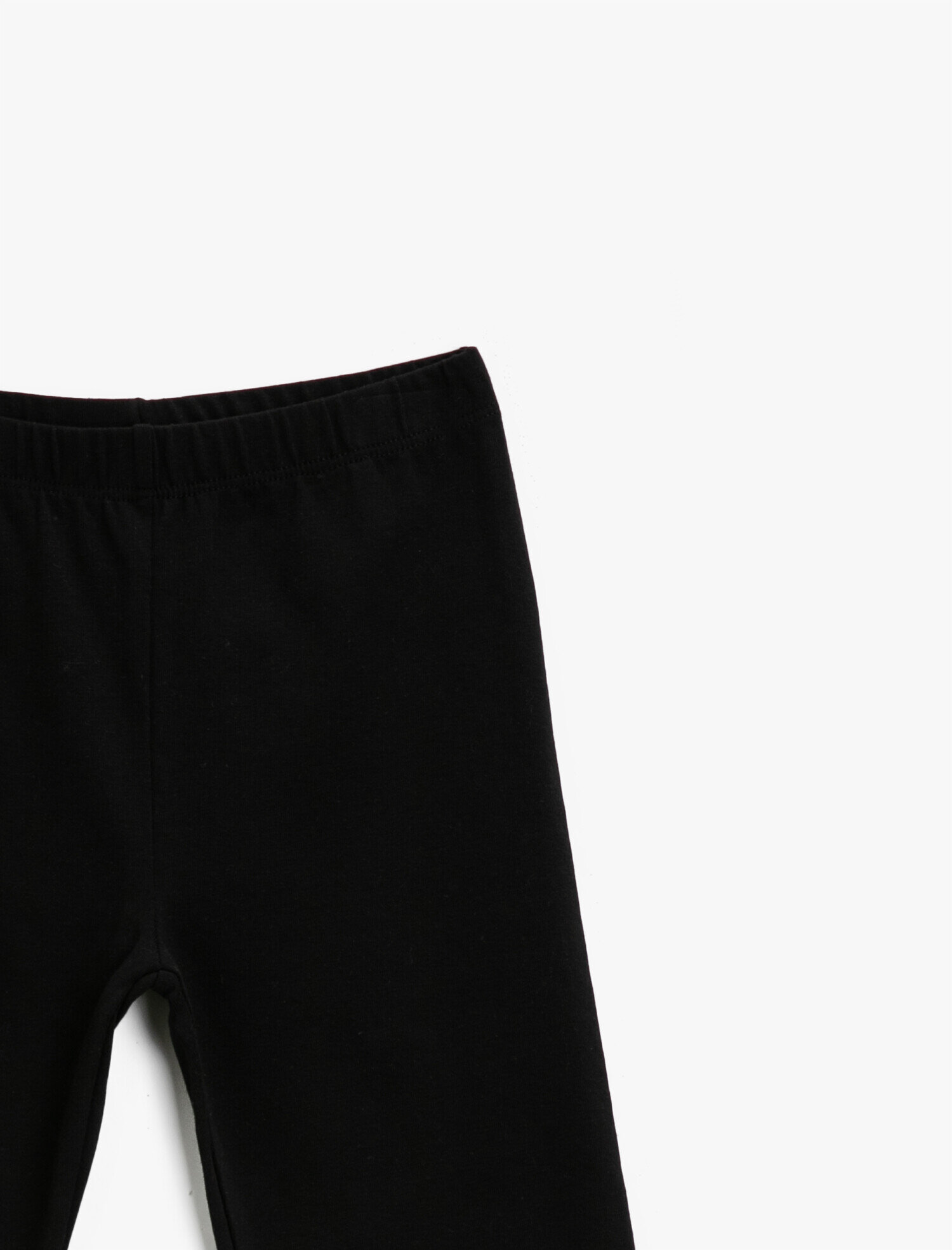  Kız Çocuk Pamuklu Basic Kısa Tayt