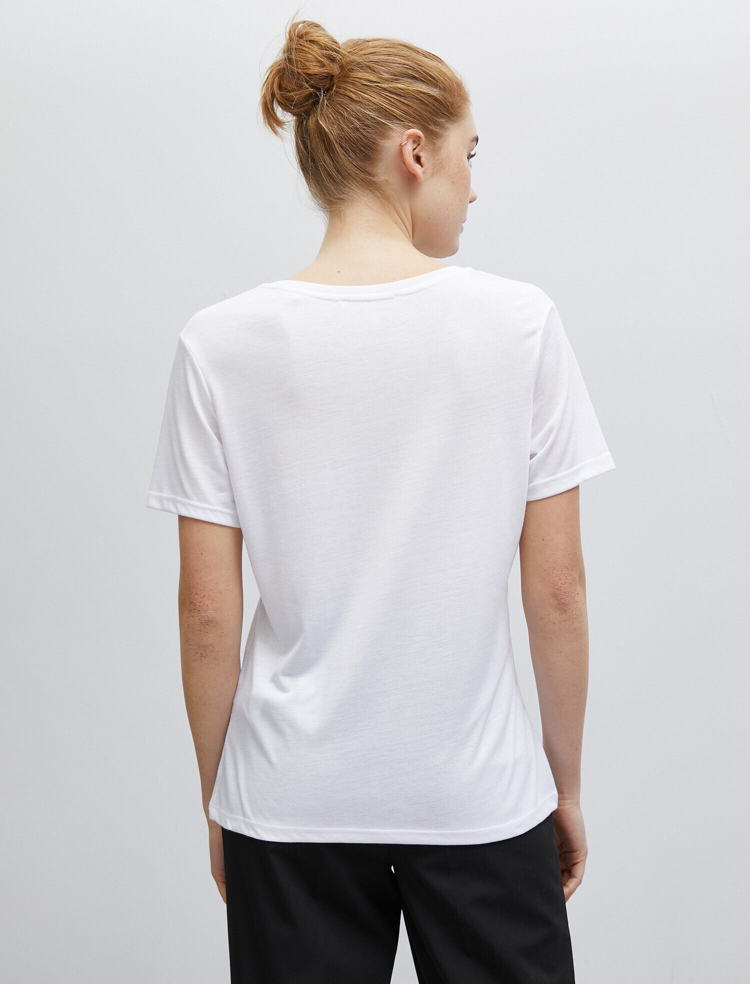   Slogan Tişört Kısa Kollu Bisiklet Yaka