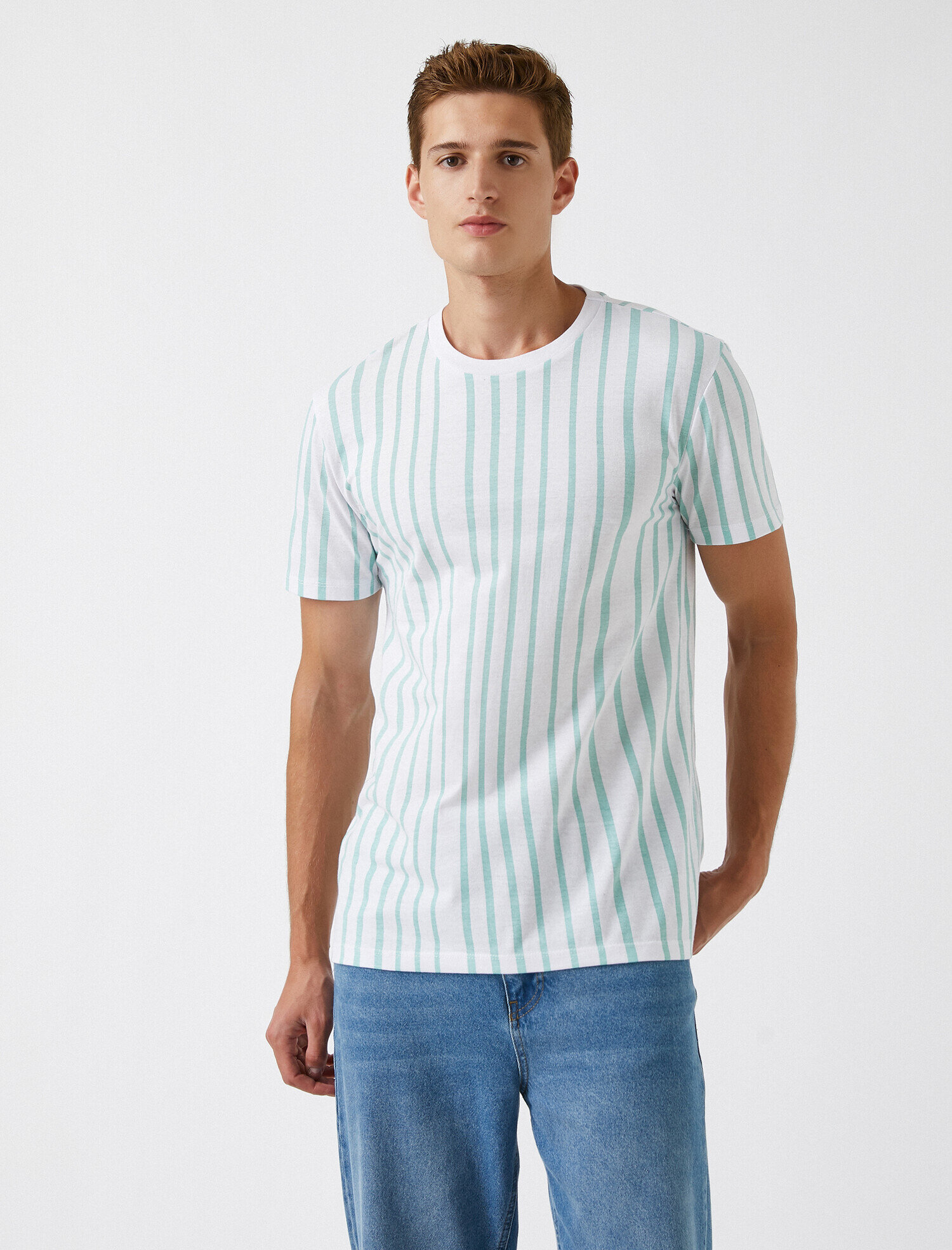   Çizgili Basic Tişört