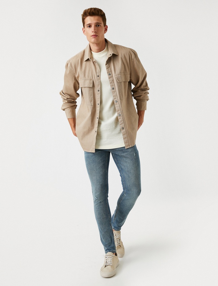  Super Skinny Fit Kot Pantolon - Justin Jean