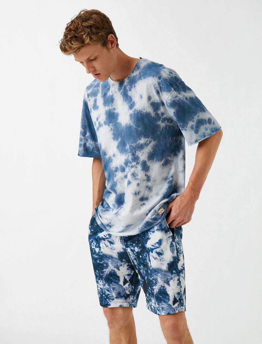   Batik Desenli Tişört Pamuklu