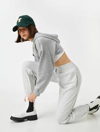 Jogger Eşofman Altı Beli Paçası Lastikli