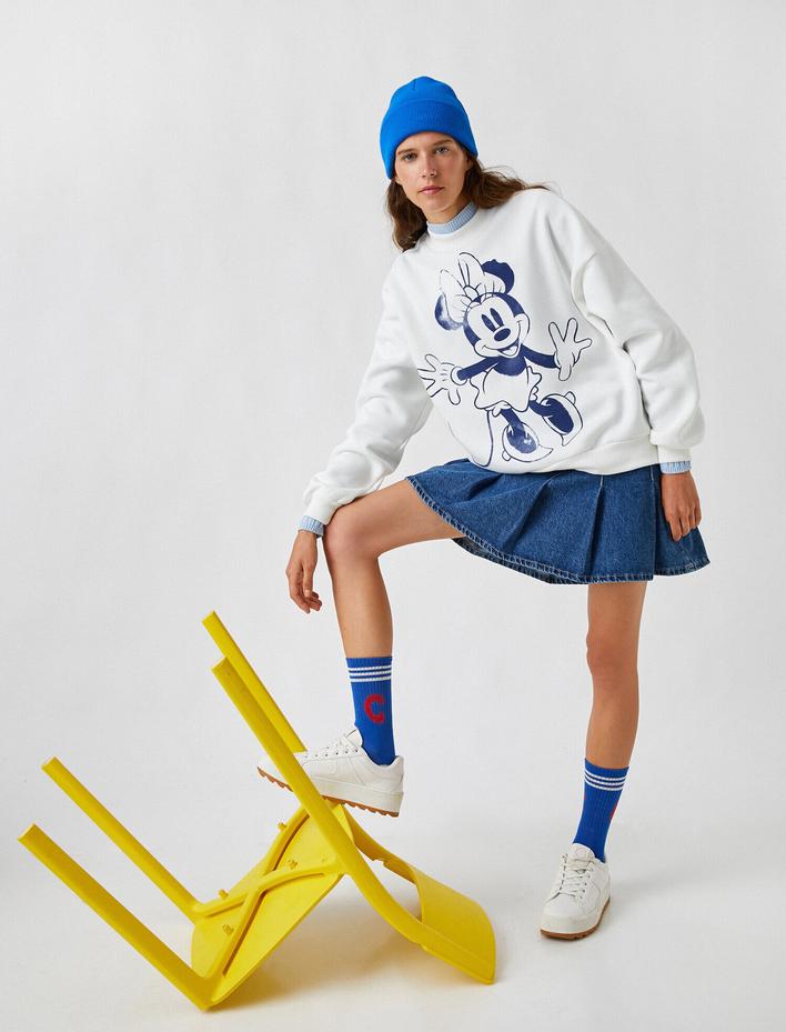  Minnie Mouse Lisanslı Sweatshirt