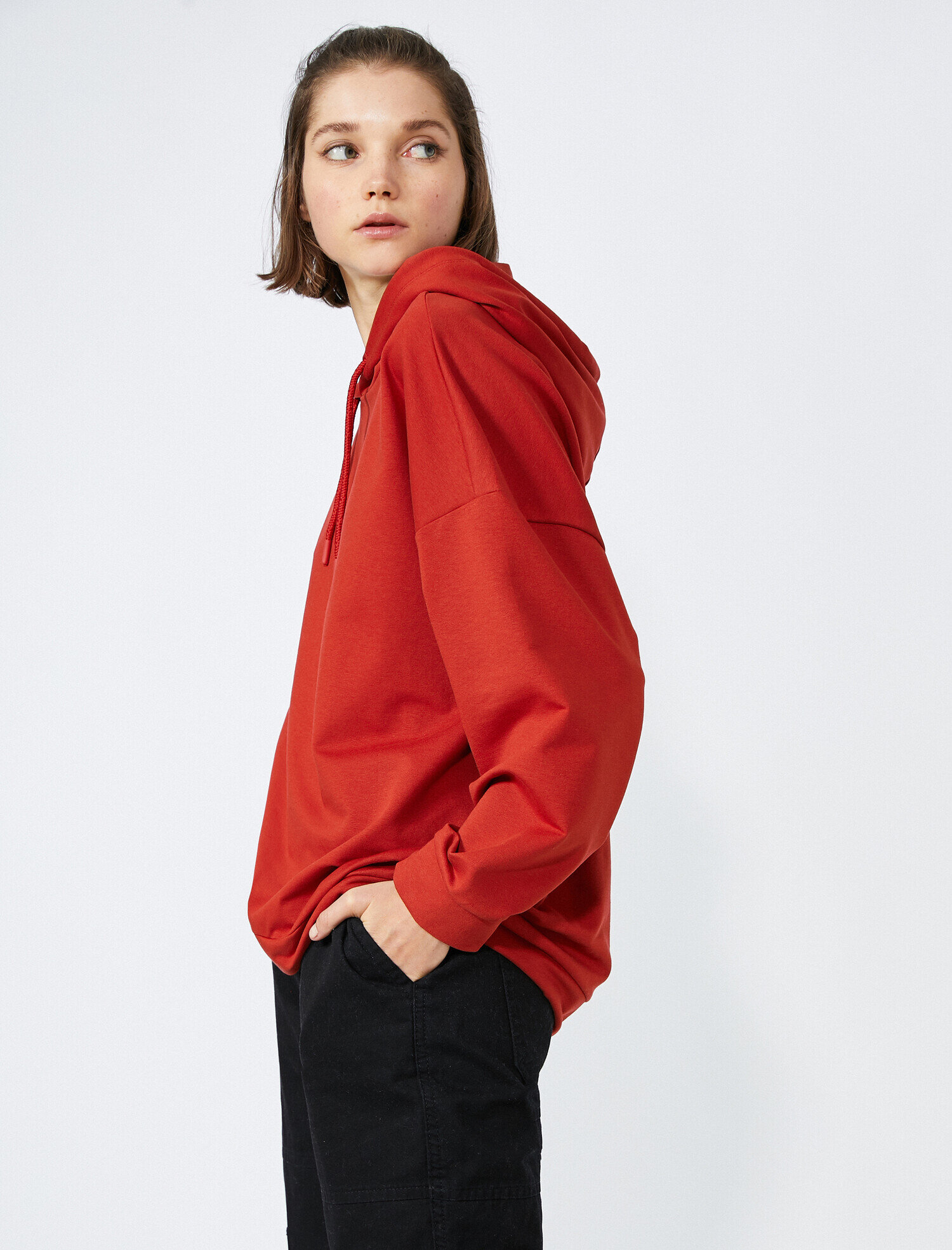   Kapüşonlu Oversize Sweatshirt
