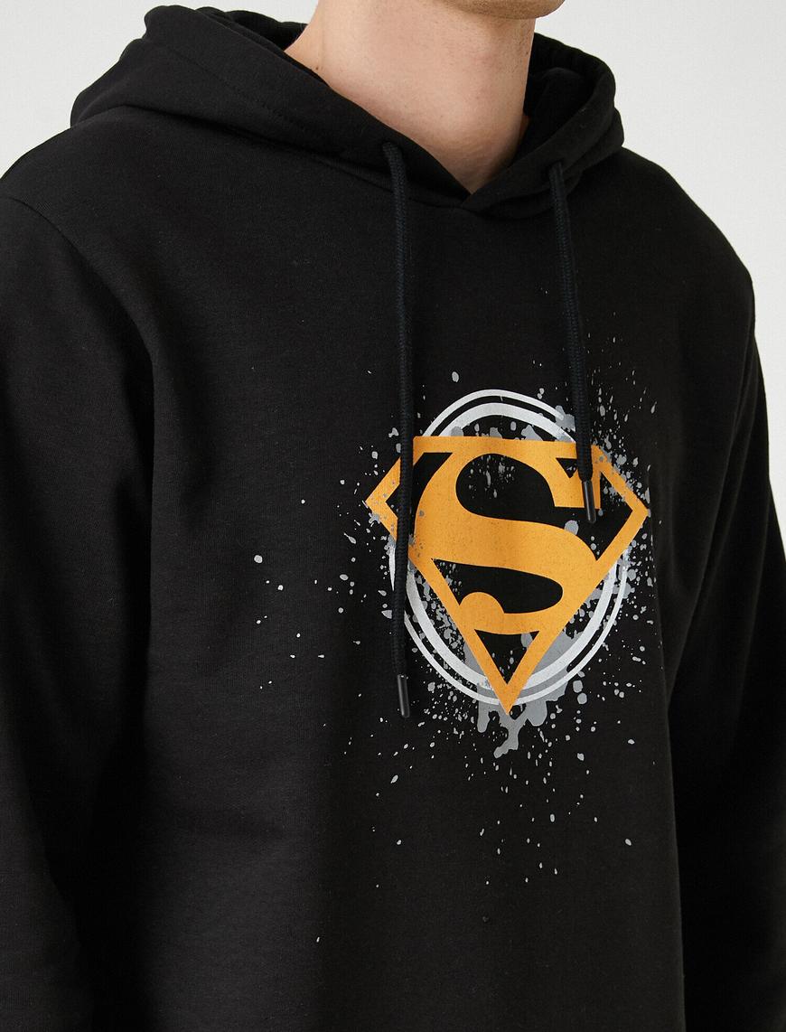   Superman Kapşonlu Sweatshirt Lisanslı Baskılı