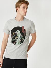 Ejderha Baskılı Tişört