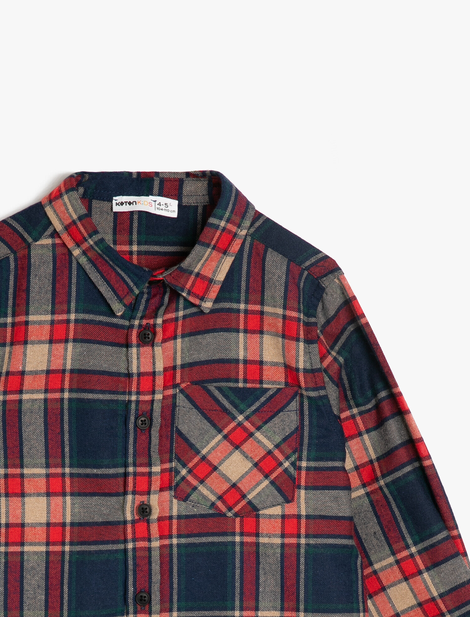  Erkek Çocuk Kareli Gömlek Uzun Kollu