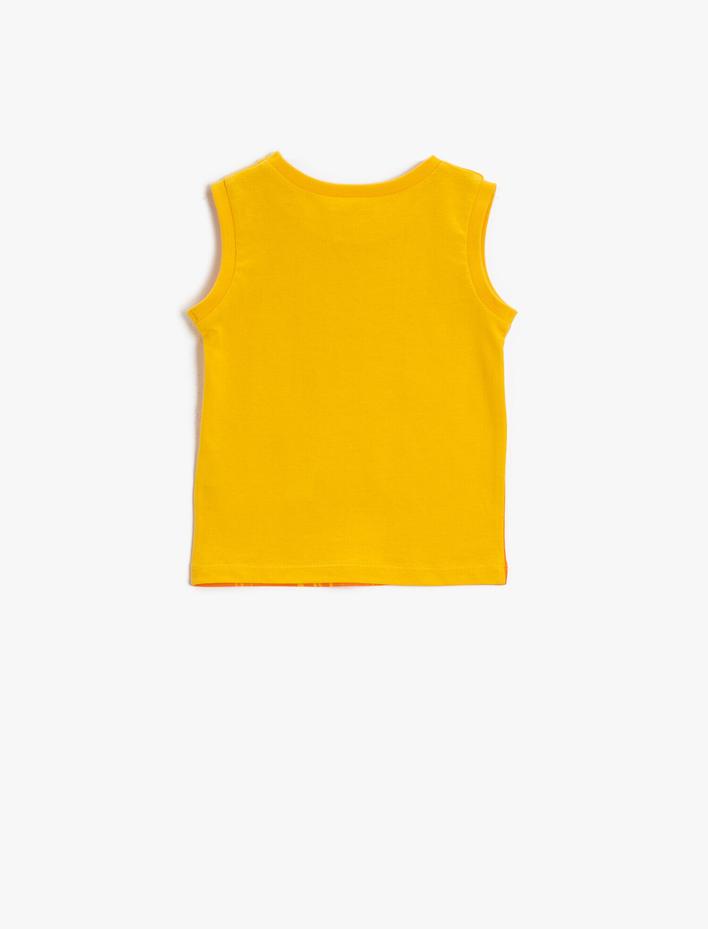 Erkek Bebek Yazılı Atlet Pamuklu Baskılı