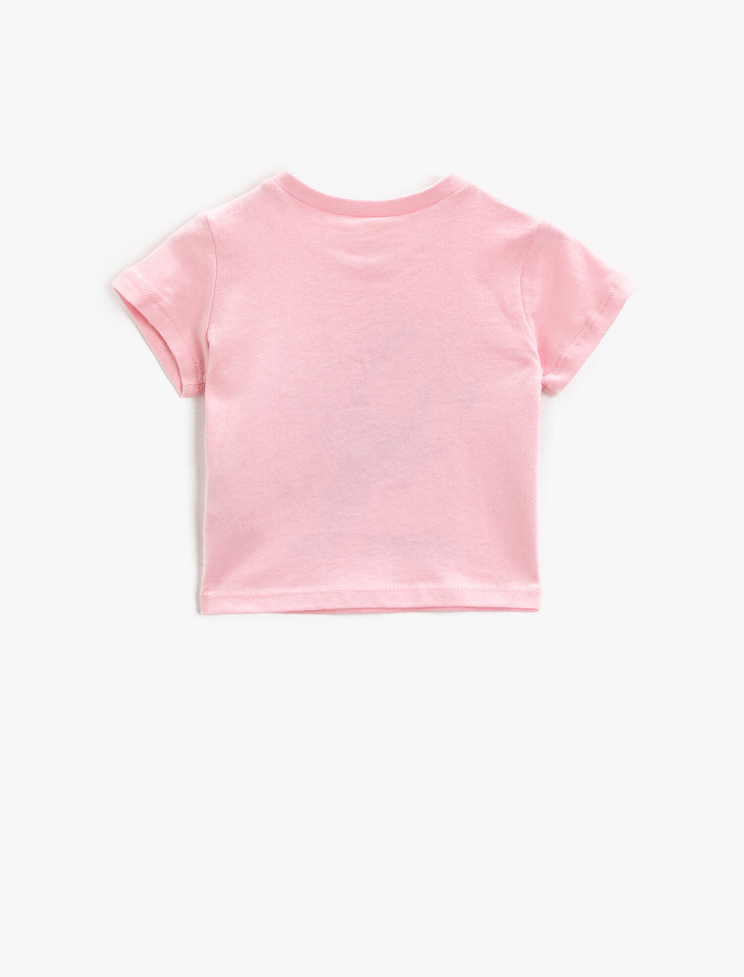  Kız Bebek Baskılı Tişört Kısa Kollu Pamuklu