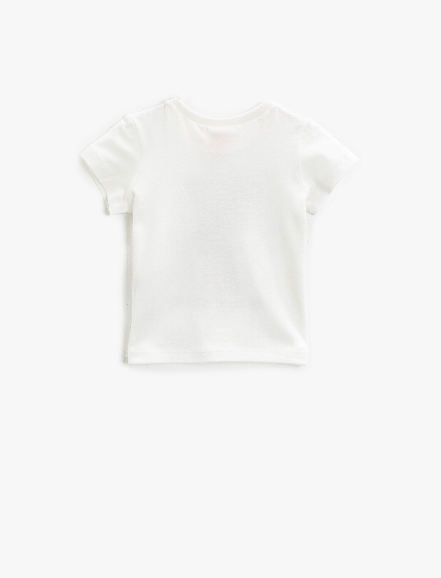  Kız Bebek Baskılı Tişört Kısa Kollu Pamuklu