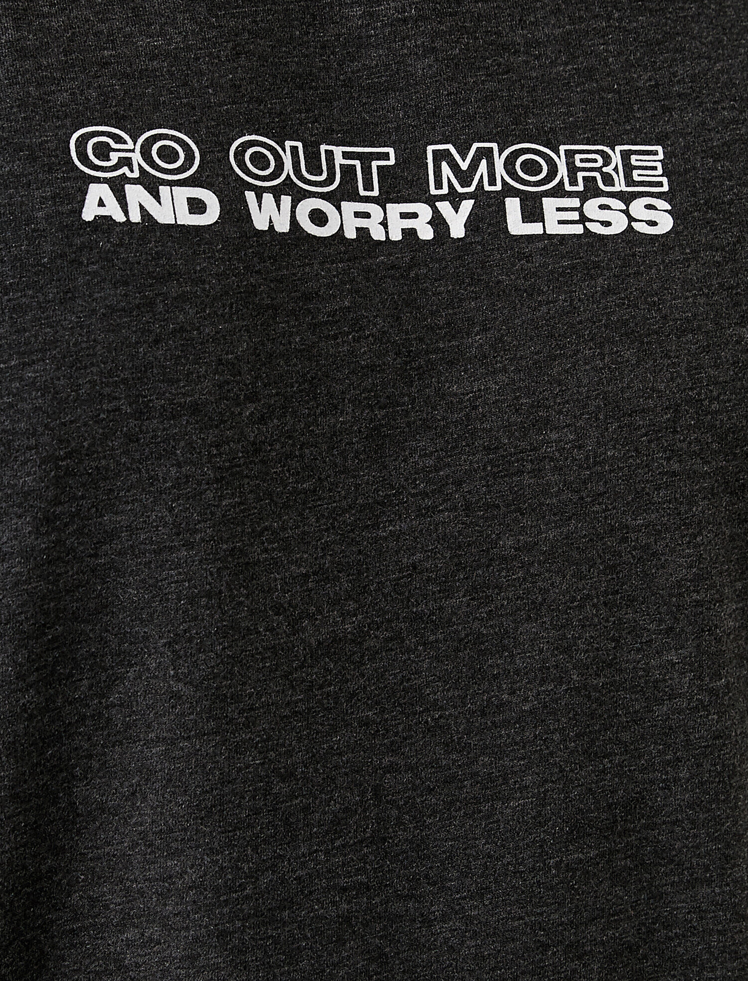   Kolsuz Tişört Slogan Baskılı