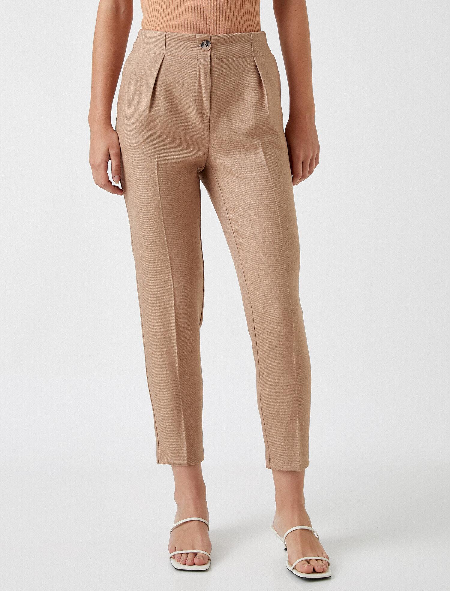   Pile Detaylı Pantolon